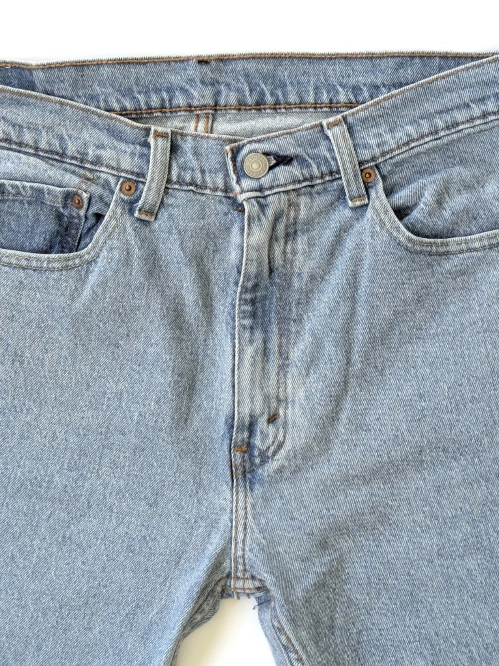 Levi's 505 Mens Low Stretch 33x32 Light Wash Denim